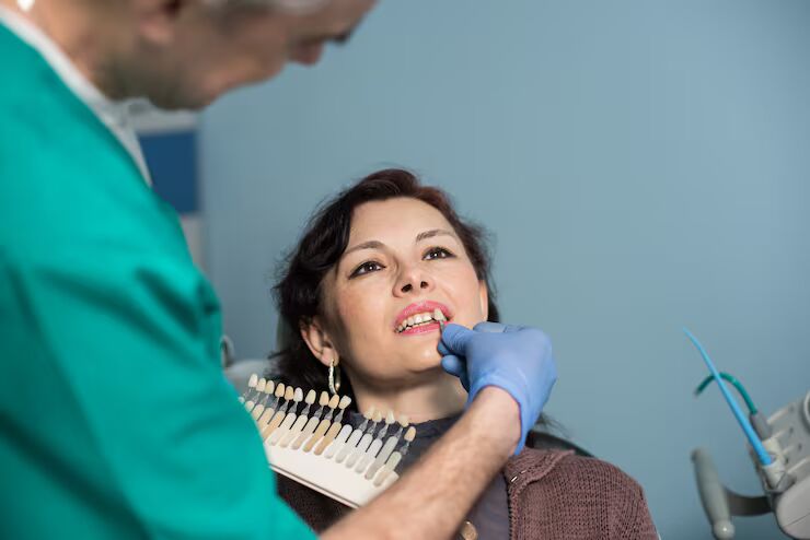 veneer consultation with patient